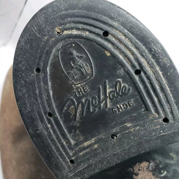 Vintage McHale Shoes Brown Chestnut Mottled Leather Lace Up Size 11.5 D Medium. - Picture 6 of 8